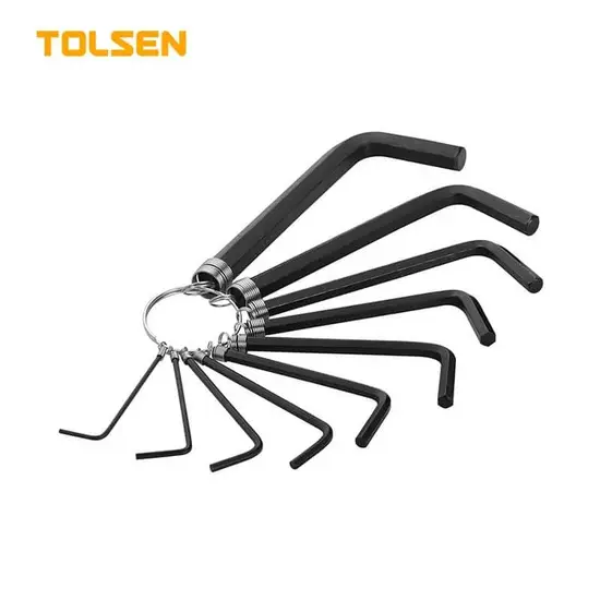 Set de 10 chei imbus pe inel TOLSEN, 1.5х10 mm