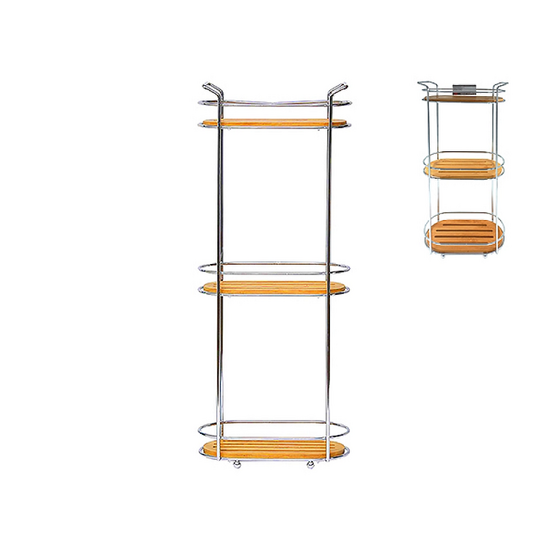 Полка Tendance, С 3 уровнями, Овальная, 24.5X13.5X62.5 см