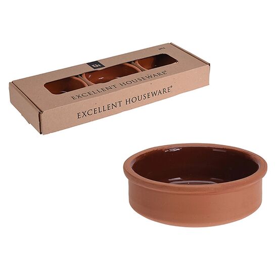 Set vase pentru copt/servire EH, 0.2l, D12 cm, ceramica, 3 buc, 2 image