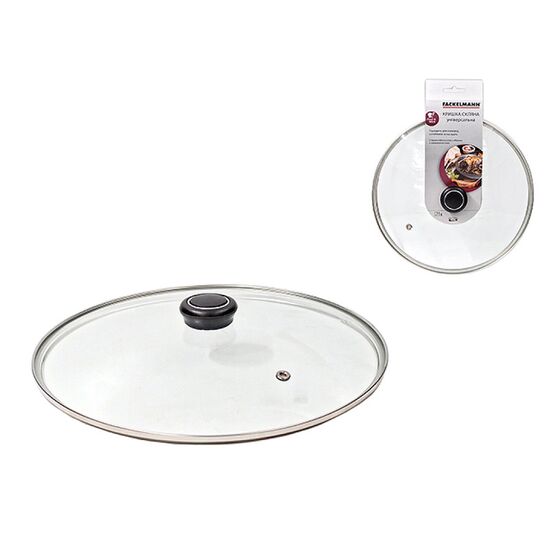 Capac din sticla Fackelmann, cu eliberare aburului, 28 cm