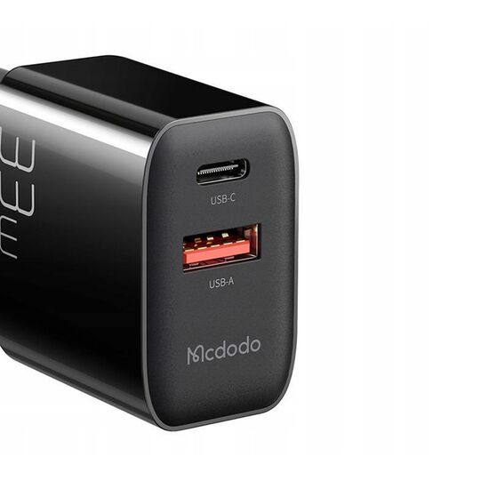Încărcător Mcdodo 1xUSB 1xType-C with Cable Type-C toType-C, 33W, Black, 3 image