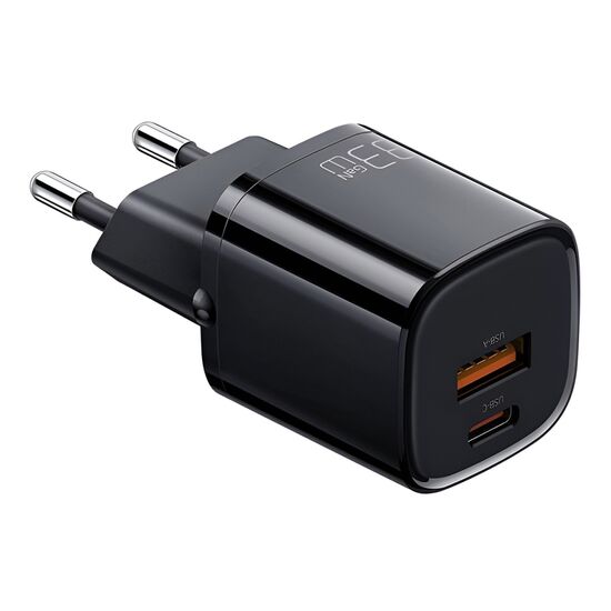 Încărcător Mcdodo Nano Series 1*USB-A+1*Type-C, 3A, 33W, Black, 2 image