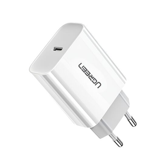 Încărcător UGREEN Type-C, PD3.0, 20W, EU, CD137, White, 2 image