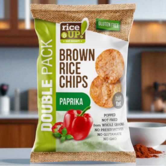 Chipsuri din orez RICEUP, paprica, 60 g