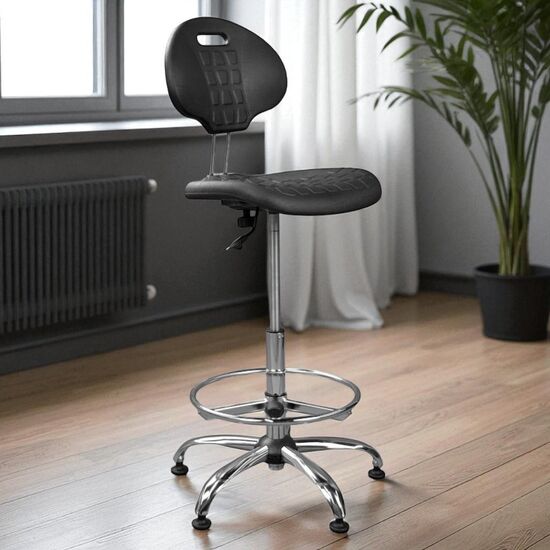 Scaun de birou DECOPRIM PLUS LABORANT Gts Ring Base, 2 image