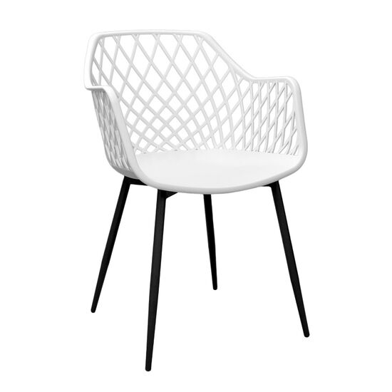 Scaun DECOPRIM PLUS SL-7019, White+Black Legs, 2 image