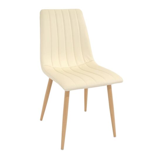 Стул DECOPRIM PLUS Dc-90wt, Beige+Transprint Legs, изображение 2