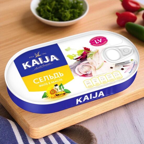 Филе сельди KAIJA в масле, 170 г