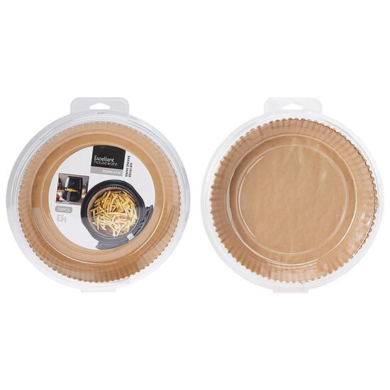 Формы для выпечки Cucina, бумажные, для аэрогриля, D20 cm, H4.5 cm, 50 шт