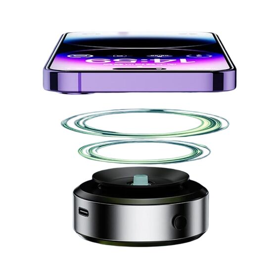 Suport auto Magnetic Vacuum 360° Rotation, Black, 2 image