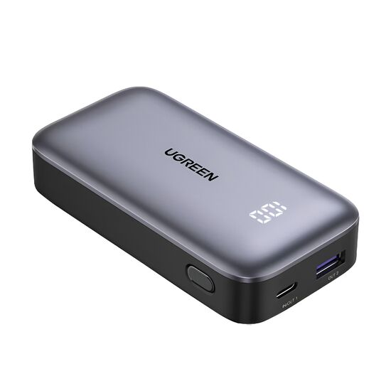 Power Bank UGREEN Two-way Fast Charging, 10000mAh, 30W, Grey, 4 image