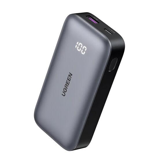 Power Bank UGREEN Two-way Fast Charging, 10000mAh, 30W, Grey, 2 image