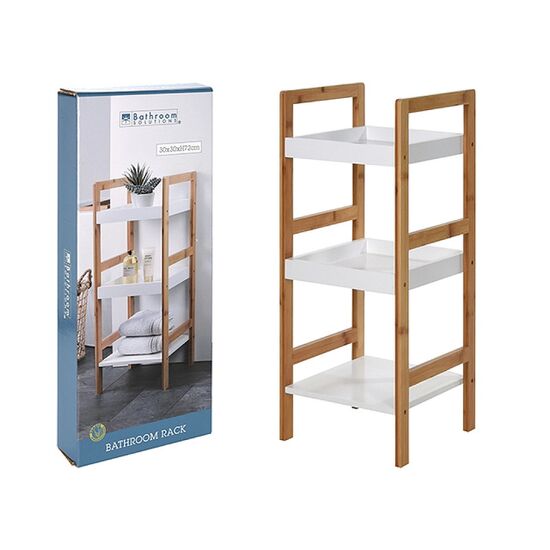 Этажерка 3 уровня Bathroom, 30х30х72 см, бамбук, изображение 2