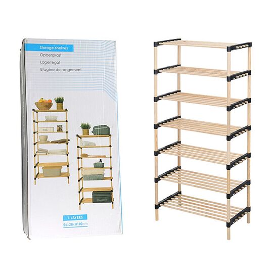 Etajera din lemn Storage Solutions, cu 7 nivele, 56х28х110 cm, 2 image