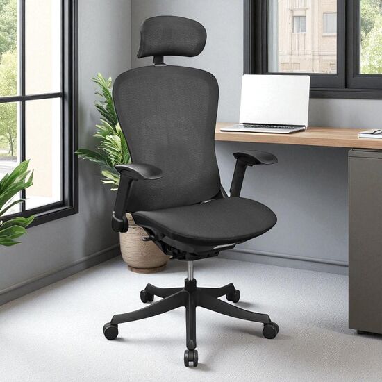 Scaun de birou DECOPRIM PLUS CRISTOF, Negru