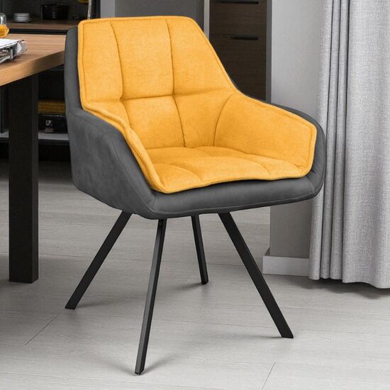 Scaun DECOPRIM PLUS LINEN, Galben