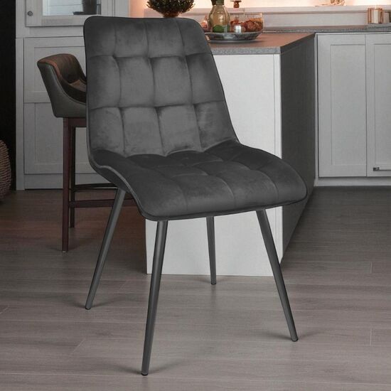 Стул DECOPRIM PLUS Capella HLR66, Catifea Black +Black Legs