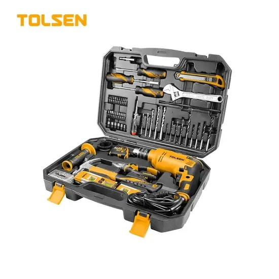 Set echipamente de găurit TOLSEN, cu 95 de unelte