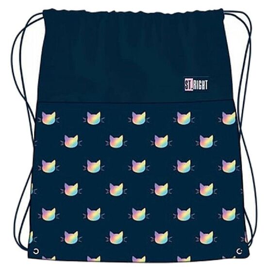 Geanta-rucsac St.Right Rainbow Cats pentru incaltaminte, 43Х32 cm