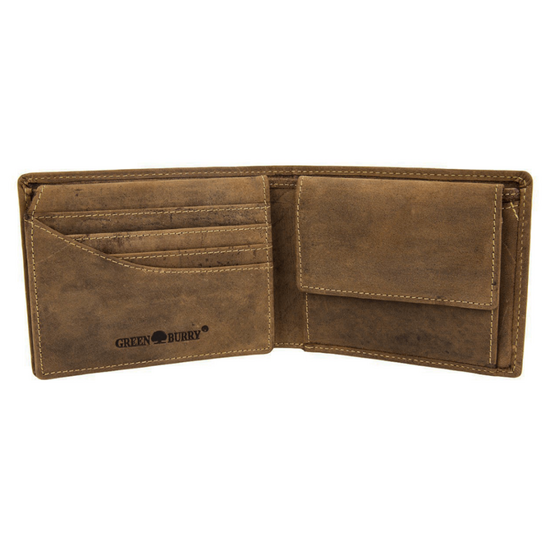 Portofel din piele Green Burry 1705-SCHUETZE-25, RFID, 2 image