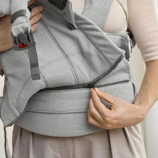 Marsupiu BABYBJORN Harmony, Light Gray, Melange, 6 image