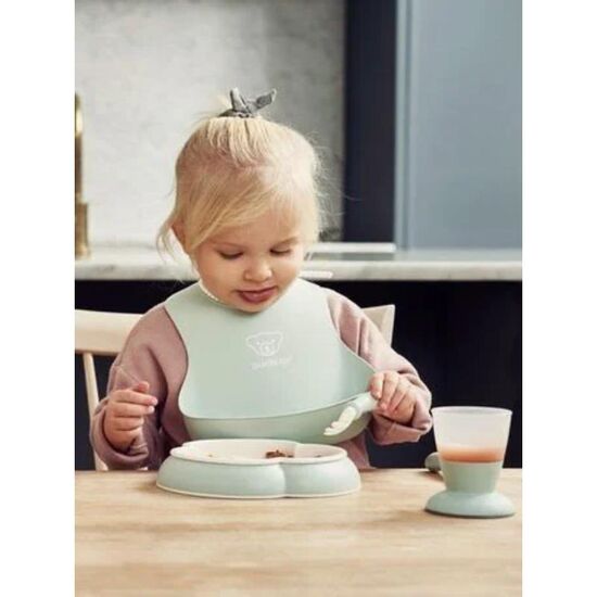 Set pentru servire masa BABYBJORN Powder, Green, 3 image