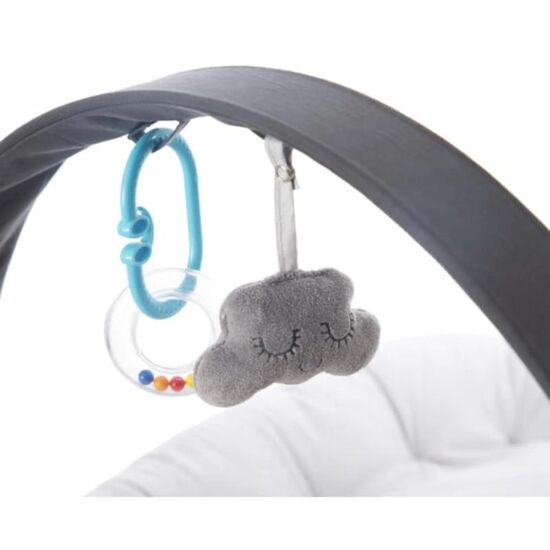 Babynest BABYJEM My First Bed, Cu jucarii, Gri, 3 image
