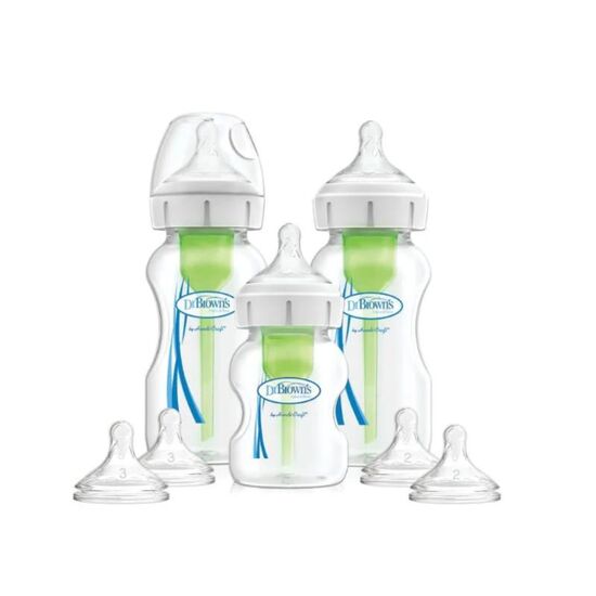 Set de biberoane DR. BROWN'S, Cu gat larg