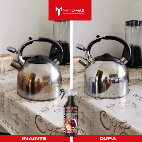Detergent profesional pentru curățarea plitelor, cuptoarelor și grătarelor Nanomax, 1L, 2 image