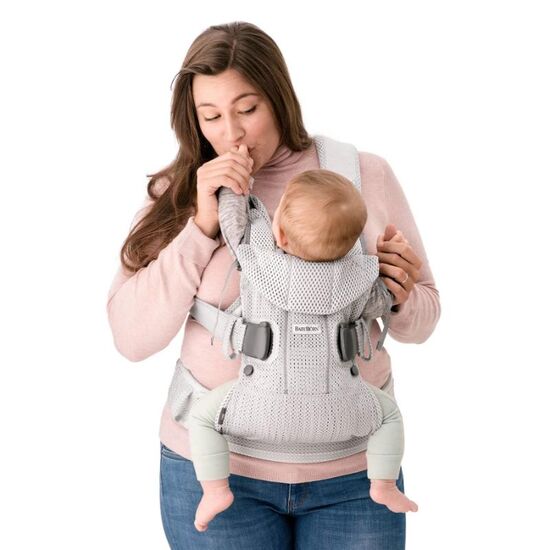 Переноска BABYBJORN One Air Greige, 3D Mesh, изображение 3