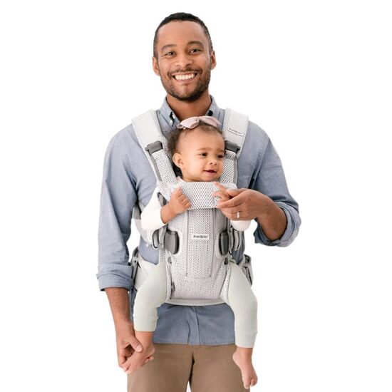 Переноска BABYBJORN One Air Greige, 3D Mesh, изображение 5