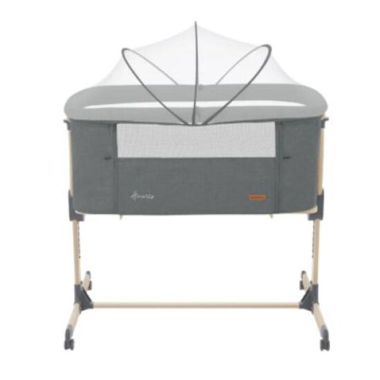 Pătuț KIKKABOO Amaris, Dark Grey, 4 image