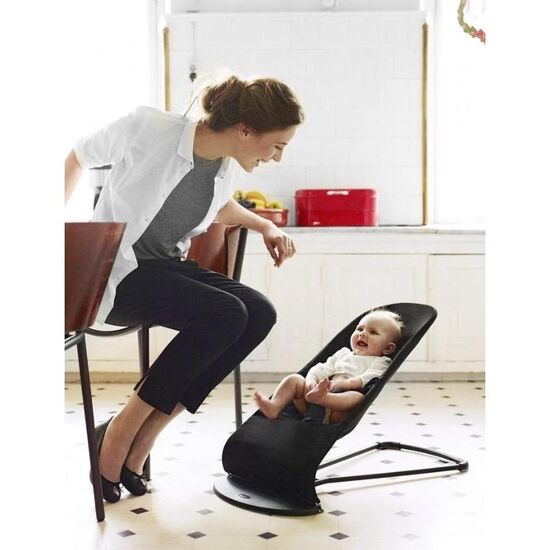 Balansoar BABYBJORN Balance Soft, Negru/Gri închis, 6 image