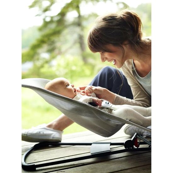Balansoar BABYBJORN Balance, Silver White, Mesh, 7 image