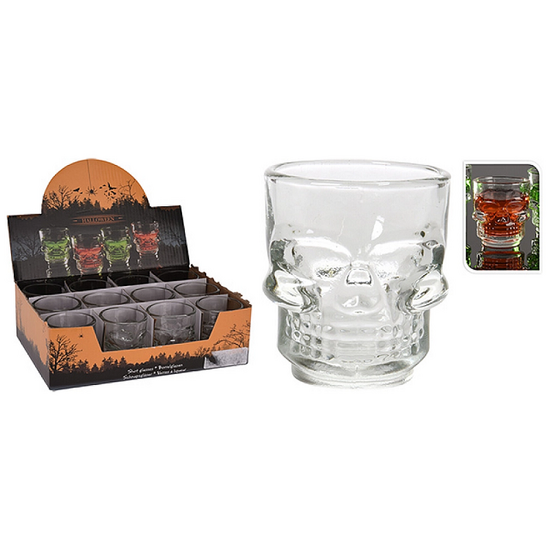 Paharel Halloween Craniu, Din sticlă, 40 ml, 2 image