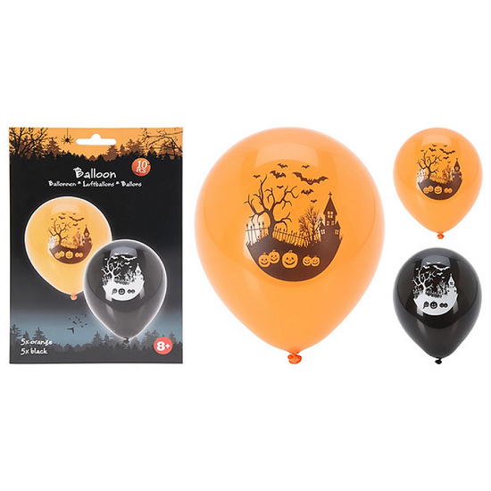 Set de baloane Halloween, 10 buc