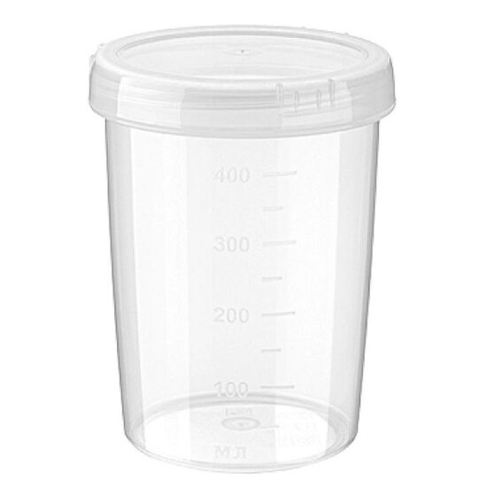 Borcan inalt BYTPLAST Phibo, cu gradatii, capac twist-off, 500 ml