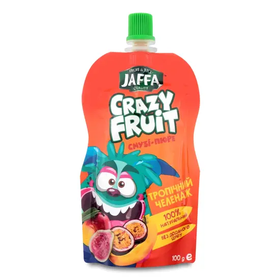 Смузи-пюре GRAZY FRUIT, Тропический челендж, 100г