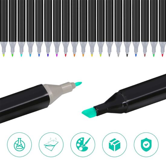 Маркеры Set of Markers 48 Colors SKETCHMARKER for Drawing and Sketching, Double-Sided, изображение 2