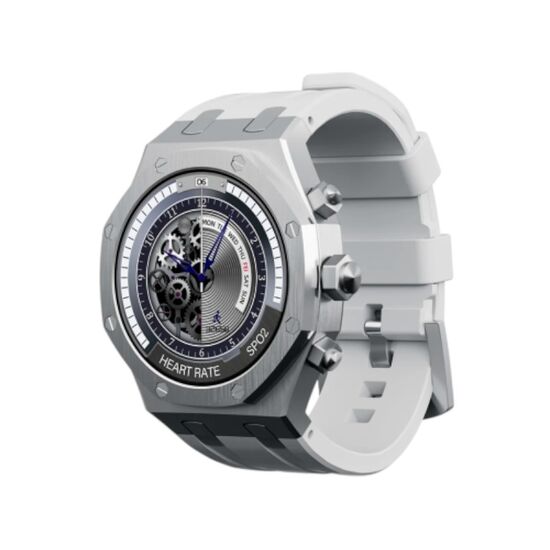 Ceas inteligent Charome T12, HD Call, Amoled, Silver, 2 image