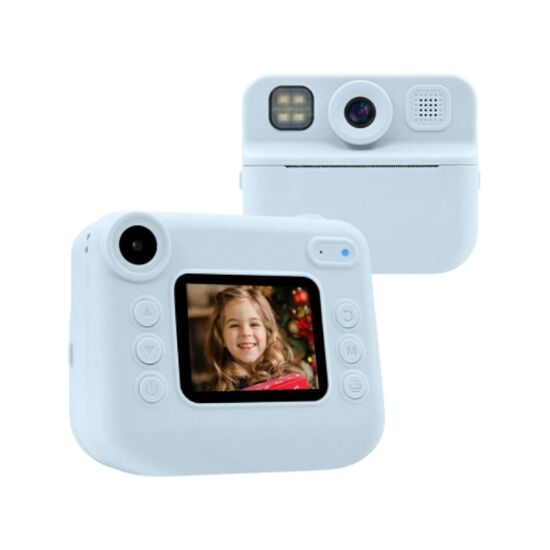 Camera foto pentru copii EYESUN Instant Kids Camera with 7 Printing Paper Rolls 030D, Blue, 2 image