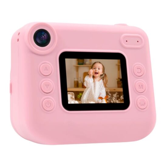 Camera foto pentru copii EYESUN Instant Kids Camera with 7 Printing Paper Rolls 030D, Pink, 3 image