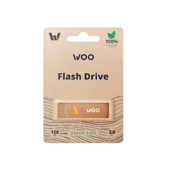 Stick USB WOO USB Drive 3.0, Green Line, 128GB