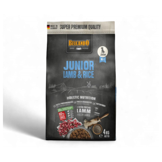 Hrana uscata caini BELCANDO JUNIOR LAMB, 4 kg