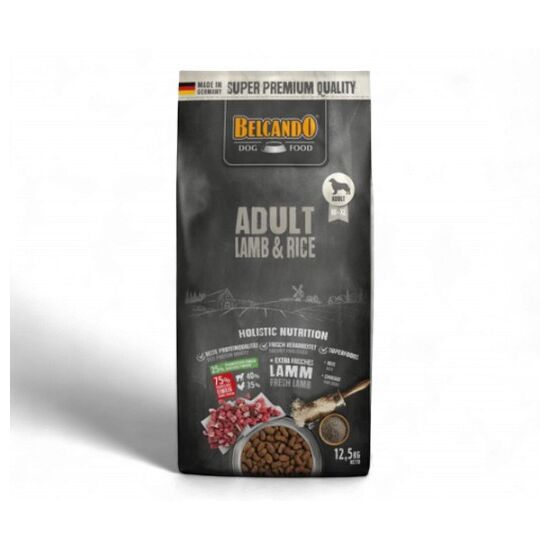 Hrana uscata caini BELCANDO LAMB & RICE, 12.5 kg