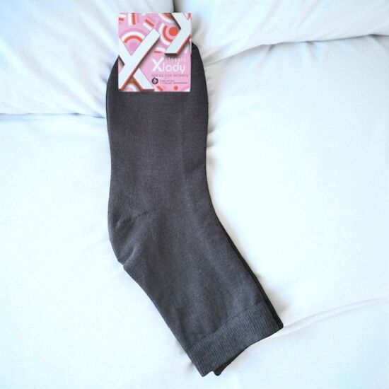 Sosete femei X-LADY classic 200-333, gri inchis, marime 39-41