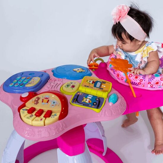 Стульчик для малыша со столиком 3в1 YAYA DUCK BABYLOVE 9555, розовый, изображение 6