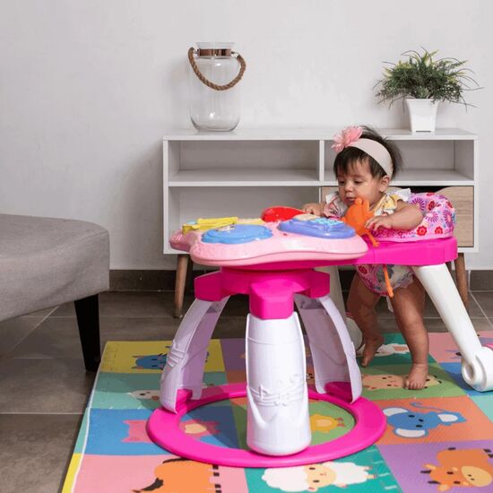 Стульчик для малыша со столиком 3в1 YAYA DUCK BABYLOVE 9555, розовый, изображение 2