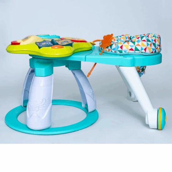 Scaun cu masuta si activitati 3in1 YAYA DUCK BABYLOVE 9555, pentru bebelus, verde, 4 image