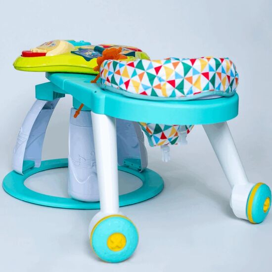 Scaun cu masuta si activitati 3in1 YAYA DUCK BABYLOVE 9555, pentru bebelus, verde, 3 image